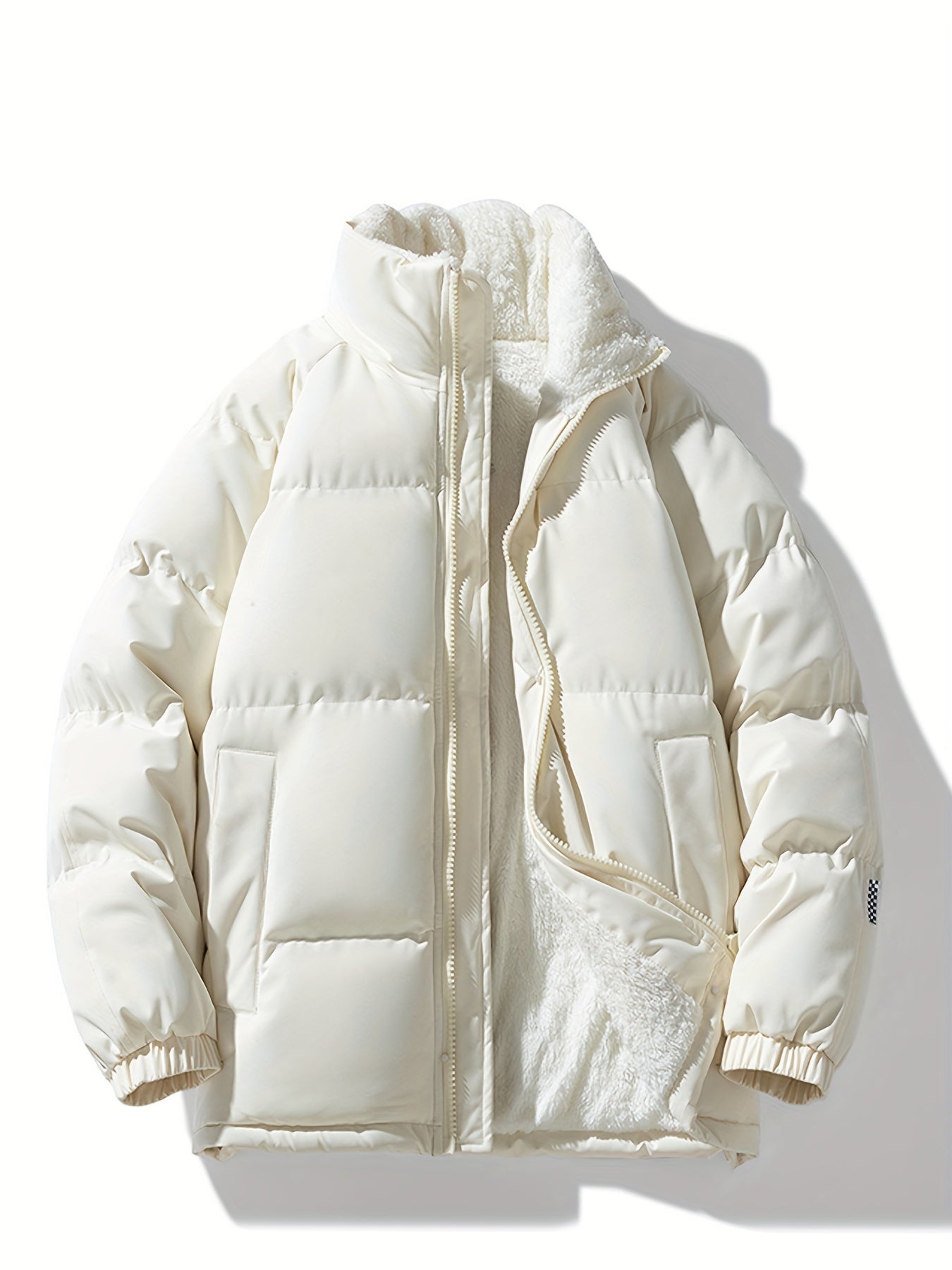 Stylish Warm Fleece Puffer Winter Jacket