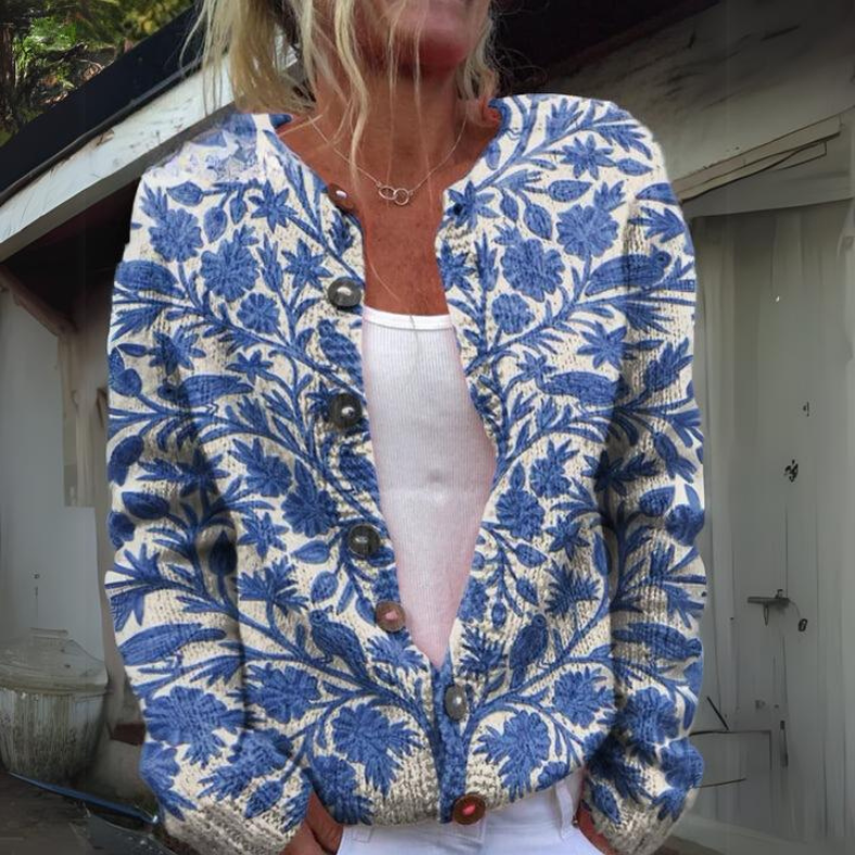 EDITH FLORAL PRINT CARDIGAN