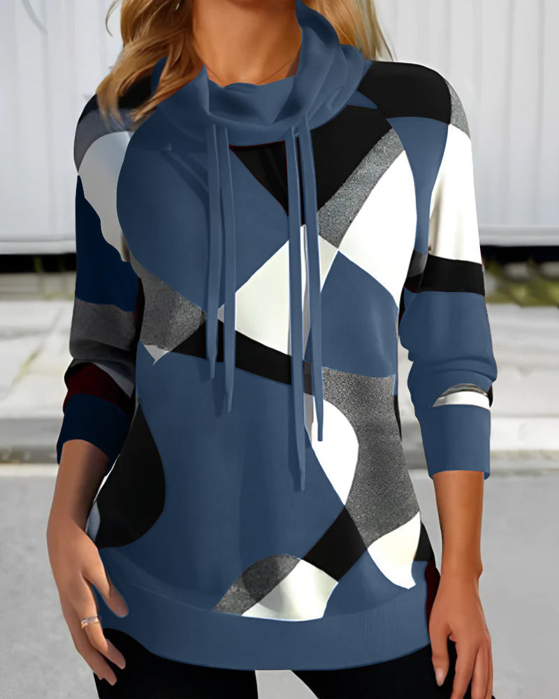 Clara™ | Women's Hoodie with Colorblock Design