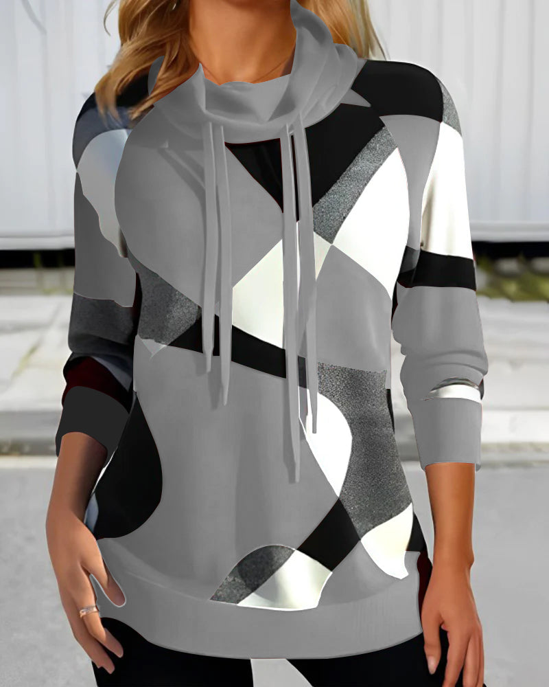 Clara™ | Women's Hoodie with Colorblock Design