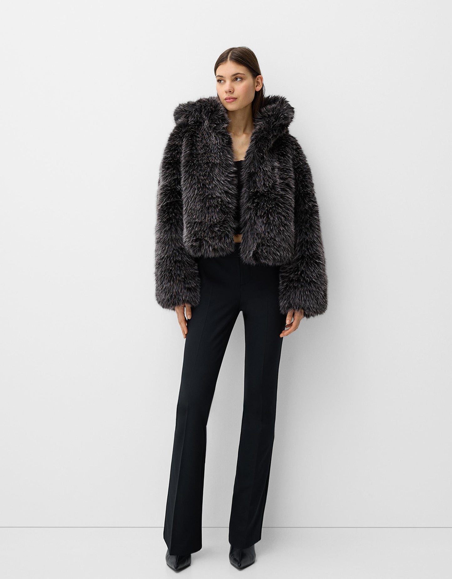 MIRANDA | Hooded Faux Fur Jacket