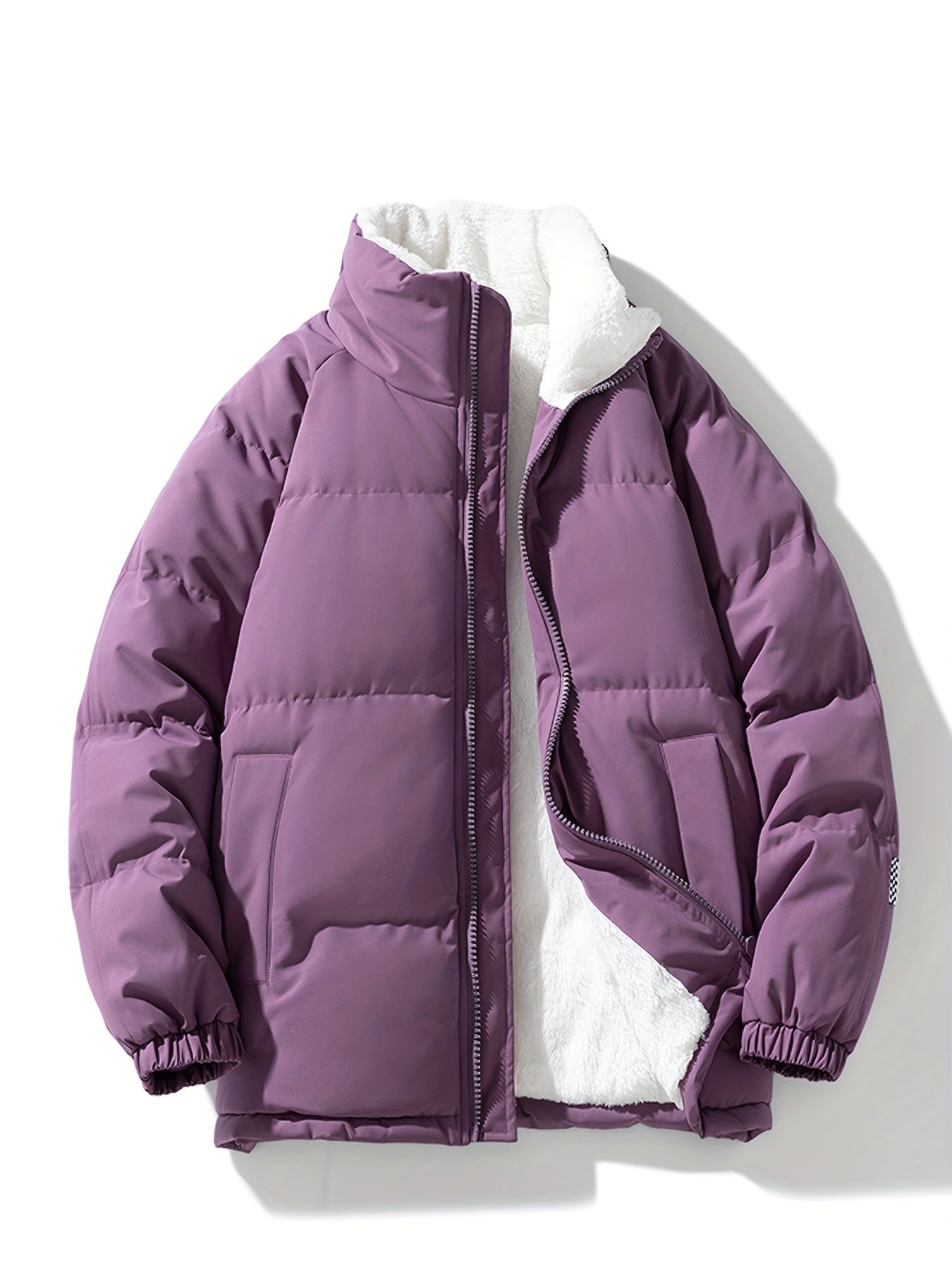 Stylish Warm Fleece Puffer Winter Jacket