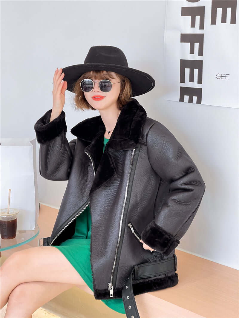 MIRANDA | AVIATOR SHEEPSKIN JACKET