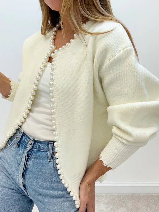 JENN / CHIC PEARL CARDIGAN