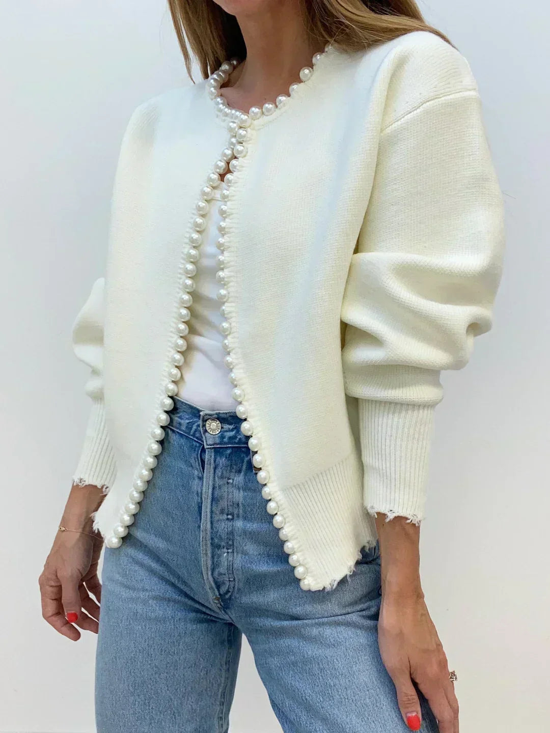 JENN / CHIC PEARL CARDIGAN