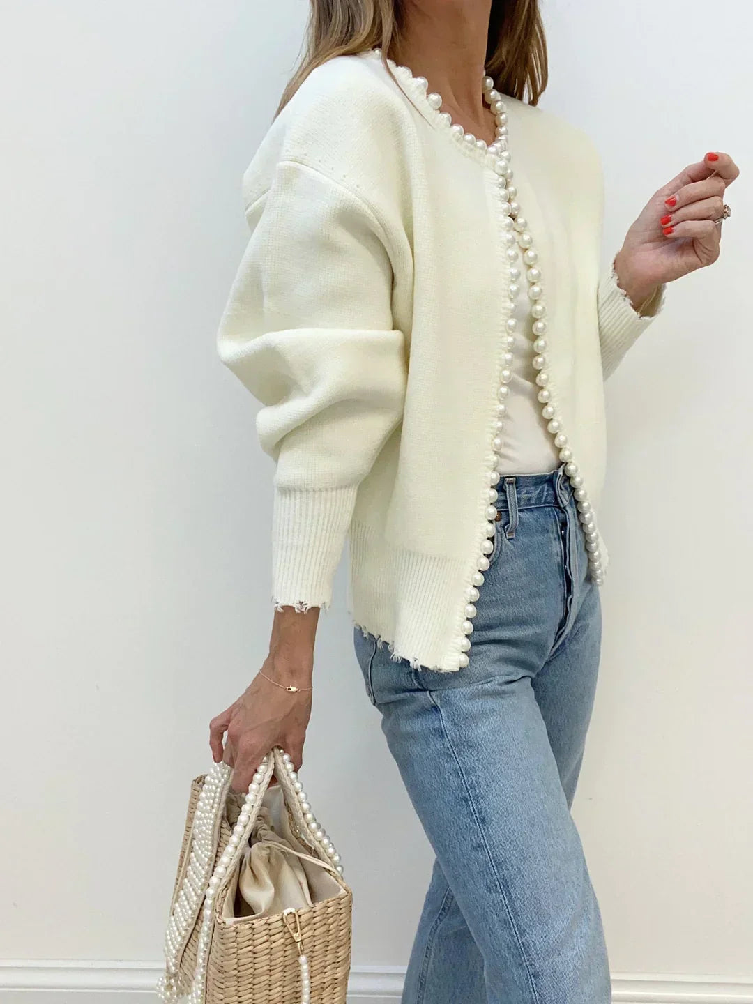 JENN / CHIC PEARL CARDIGAN