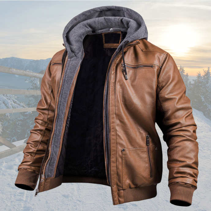 Henry™ | Leather Winter Jacket