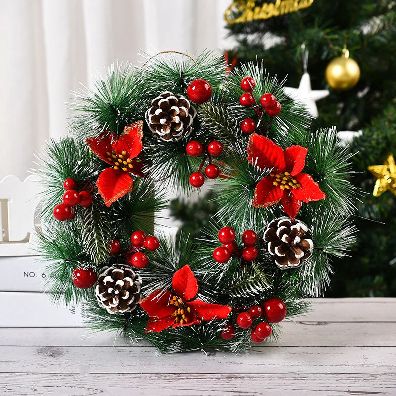 30CM Julepynt Garland Front Door Decoration 