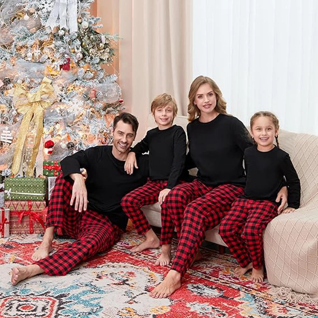 Familiematchende julepyjamas