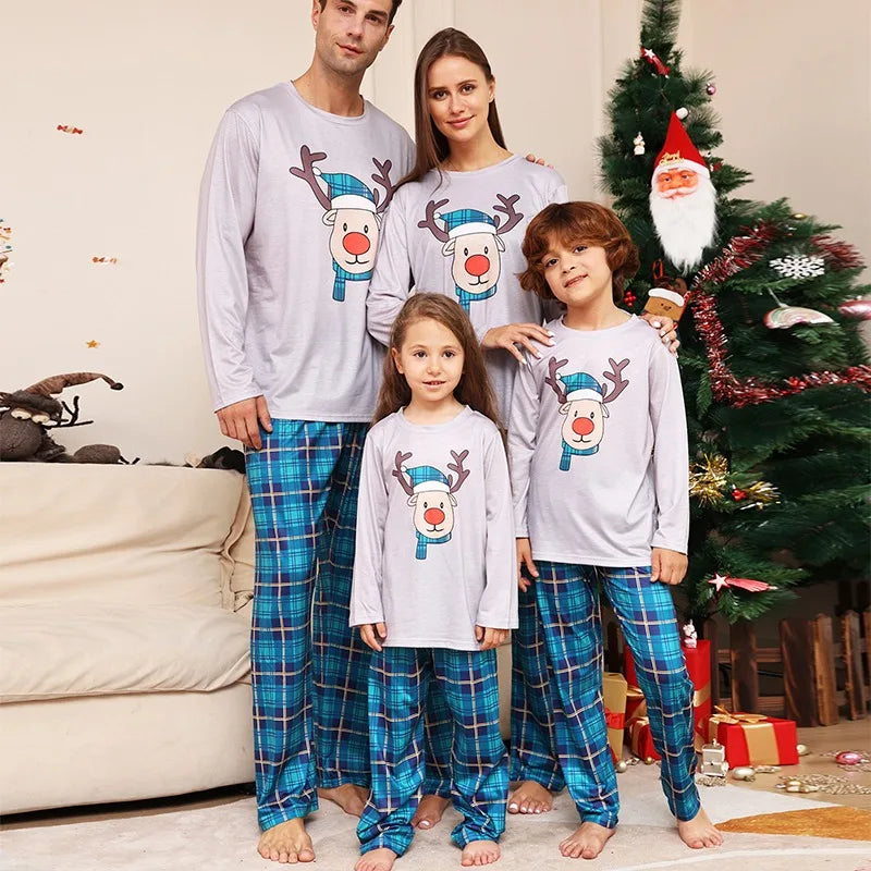 Julefamiliematchende pyjamas 