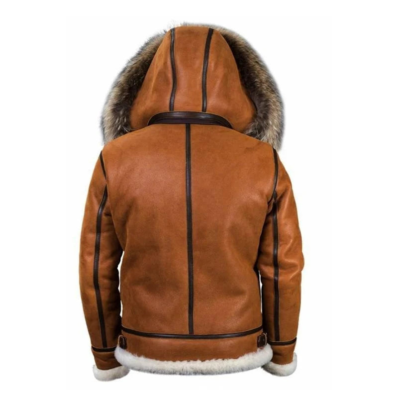 MARCO | Plush Jacket Integrated Leather Fur