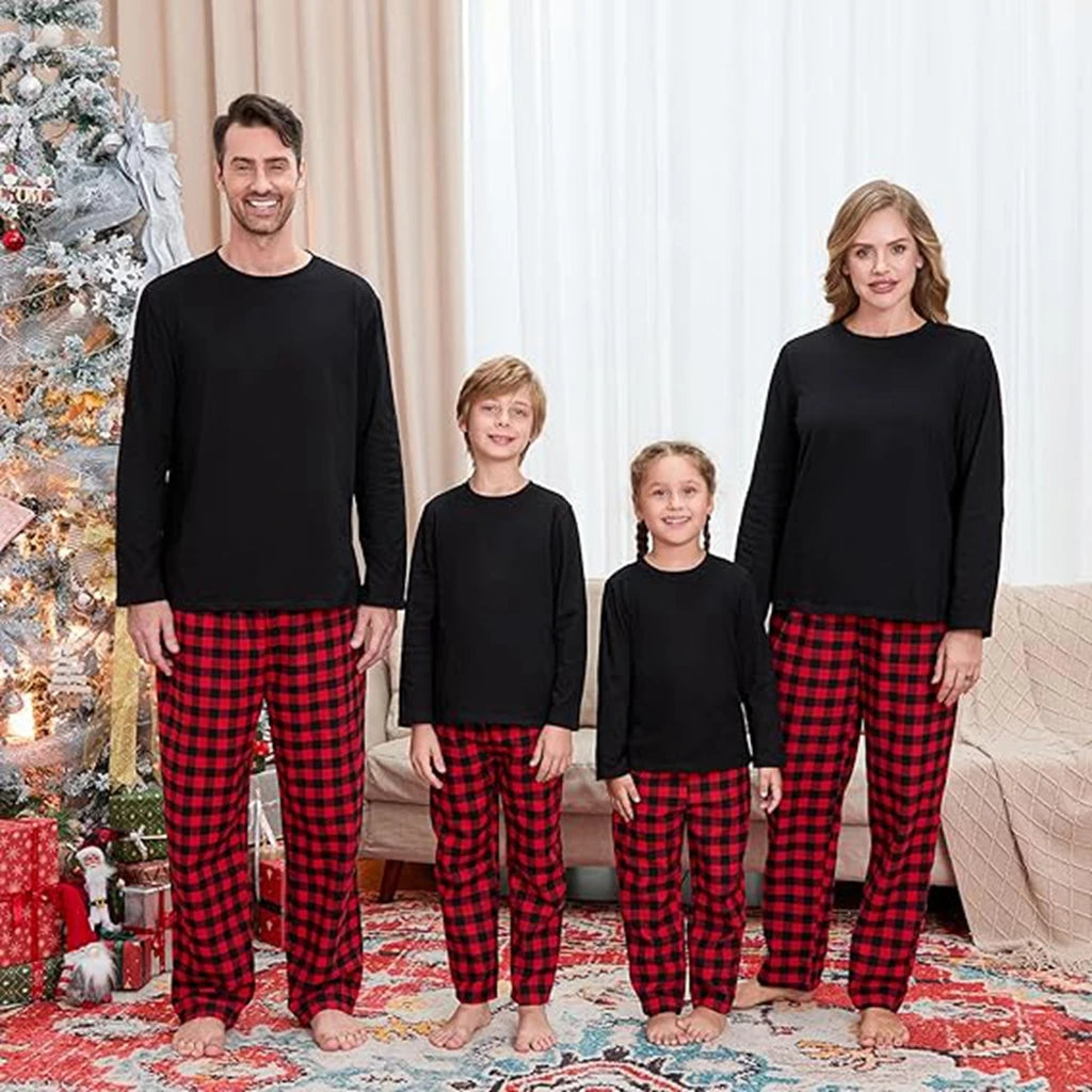 Familiematchende julepyjamas