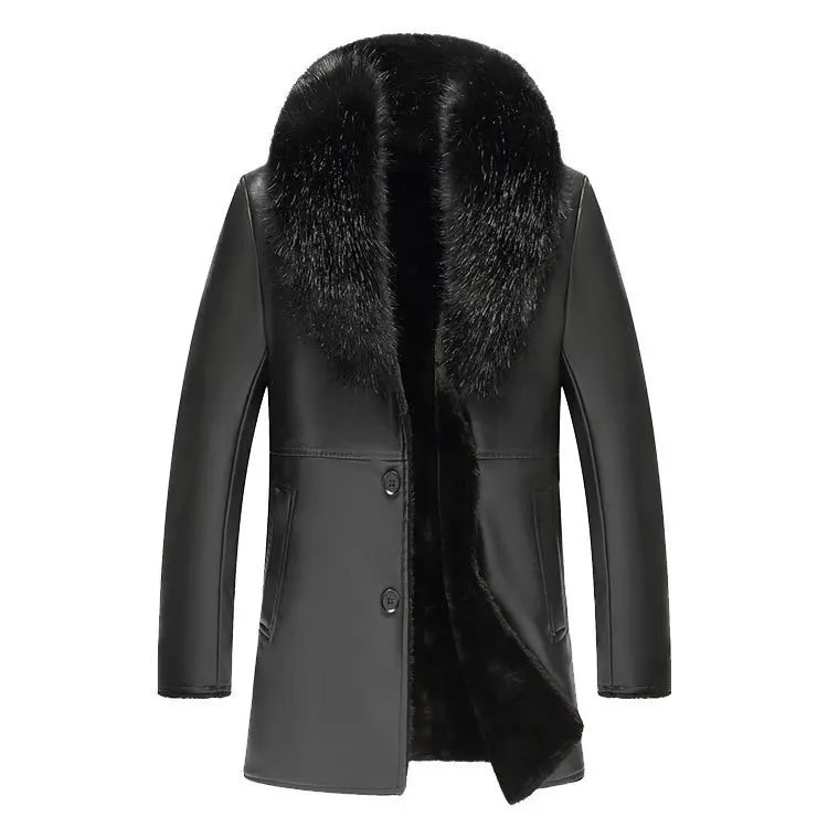 MARCO | Winter Faux Fur Collar Leather