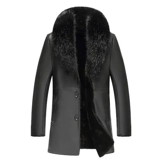 MARCO | Winter Faux Fur Collar Leather