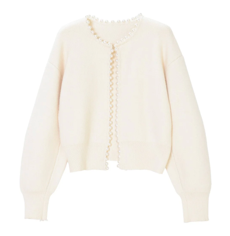 JENN / CHIC PEARL CARDIGAN