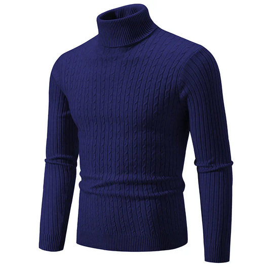 Enzo™ Warm Knitted Sweater With Turtleneck