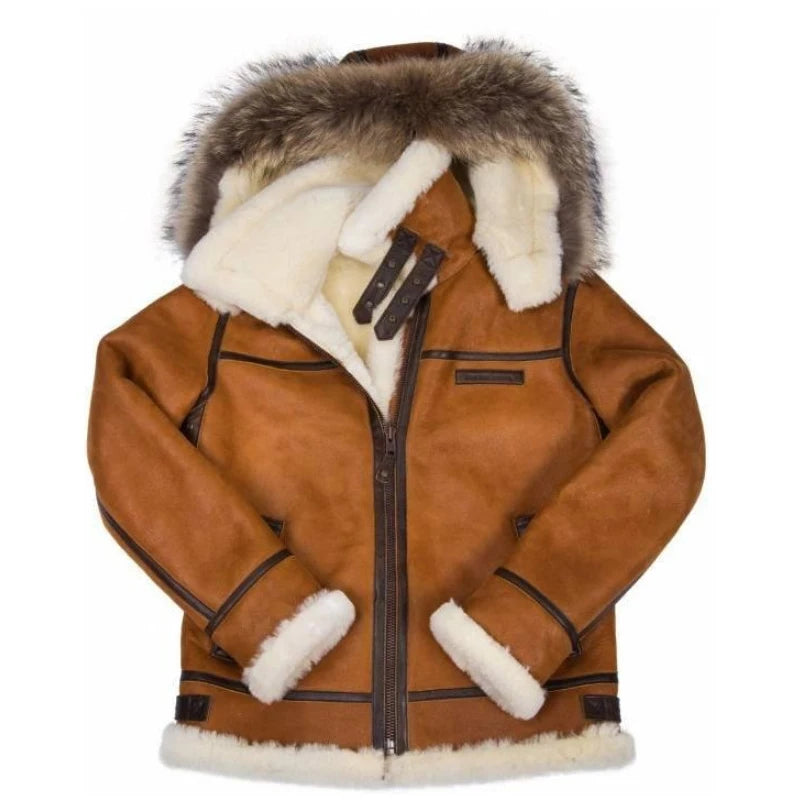 MARCO | Plush Jacket Integrated Leather Fur