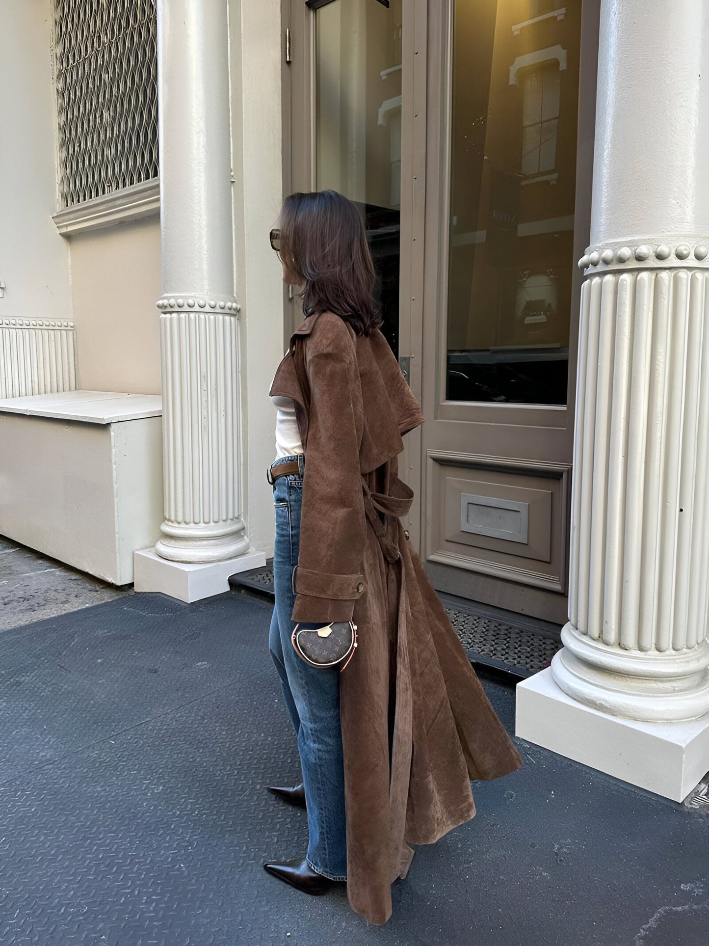 NORA | SUEDE TRENCHCOAT