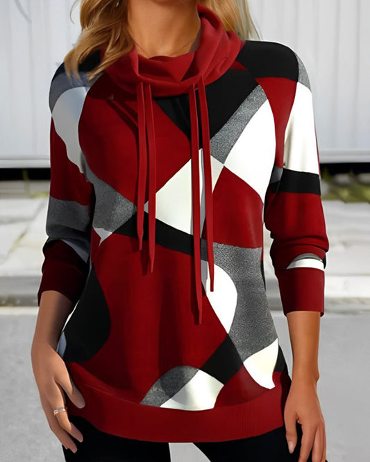 Clara™ | Women's Hoodie with Colorblock Design