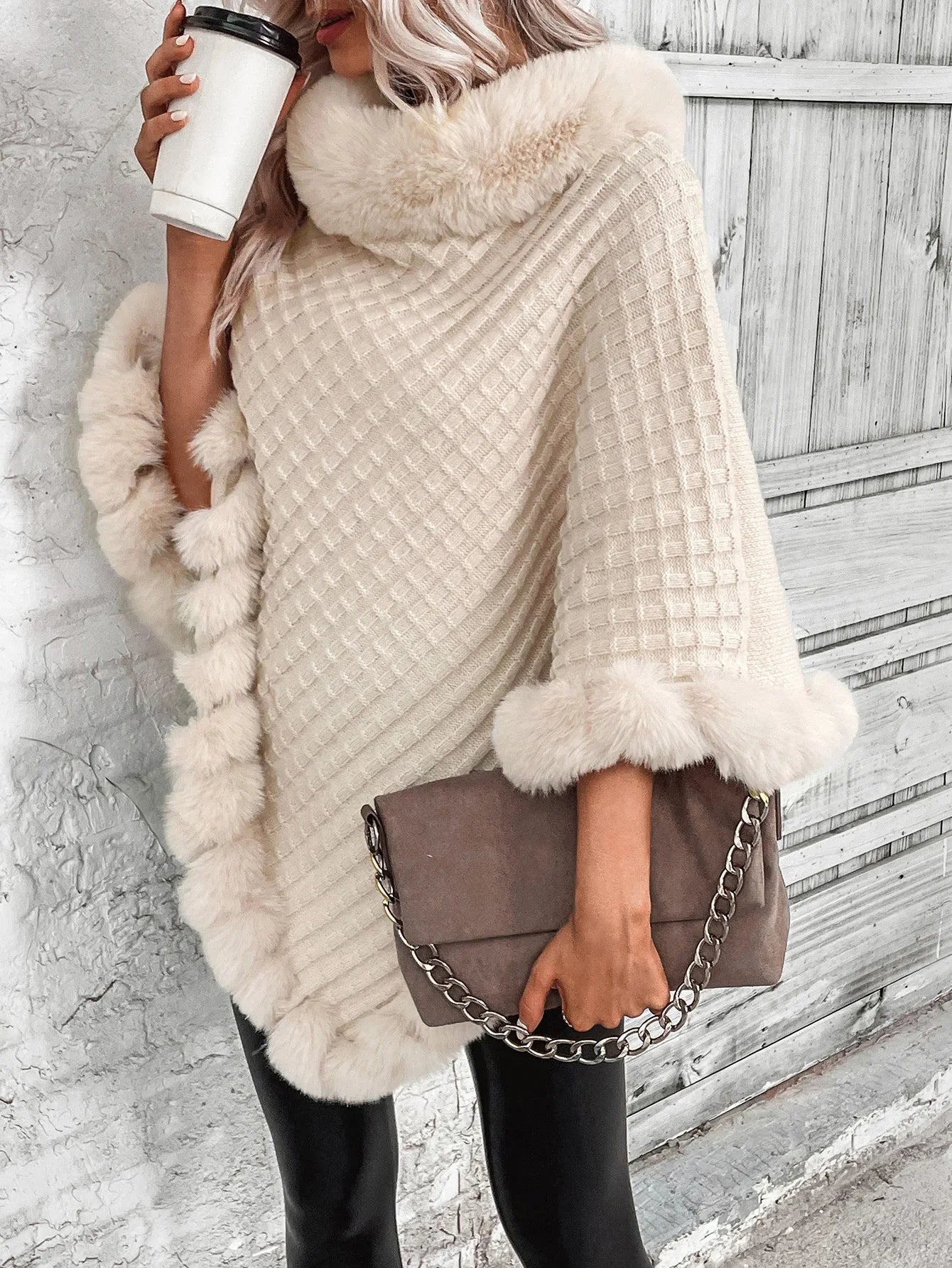 DELILAH | PONCHO SWEATER