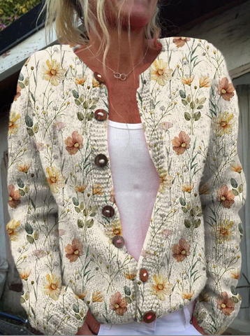 EDITH FLORAL PRINT CARDIGAN