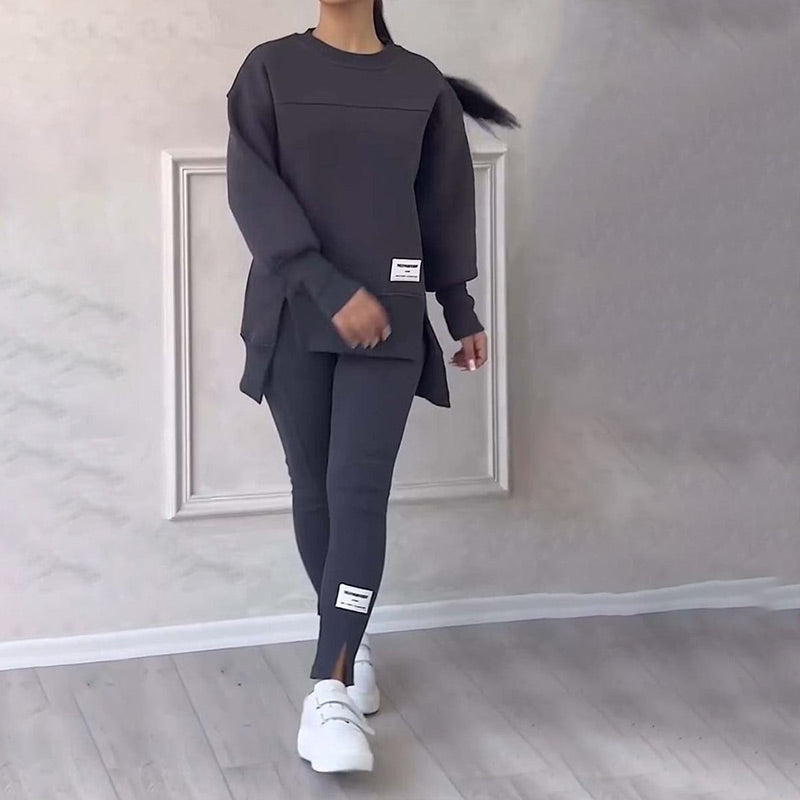 Tilfeldig sweatshirt for kvinner Leggingssett